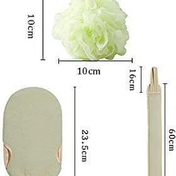 auraghu Full Body Exfoliating Bath Set with Loofah, Scrub Belt & Glove (3PCS LOOFAH SET) image 4