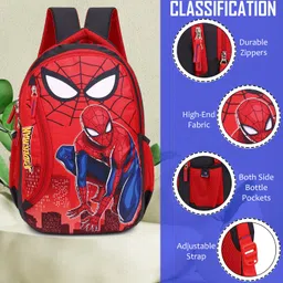 ronaldo Spider-man Travel Daytrip College School Bag for Girls & Boys Multi-Purpose Bag School Bag image 5