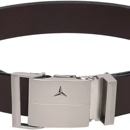 provogue Men Formal, Casual, Evening, Party Brown Genuine Leather Belt image 3