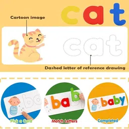 babytolife Matching Letter Spelling Game – 80 PCS Educational image 4