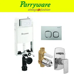 parryware Half Frame Concealed Cistern, with divater body upper Euclid set of 1 pic 320 Dual Flush Tank-picture-26