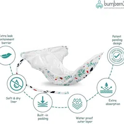 bumberry Baby Smart Nappy Reusable & Adjustable Cloth Diaper For Newborn (10-18 Months) image 2