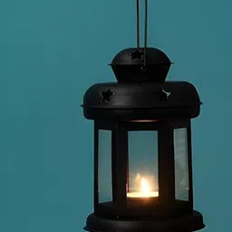tuesday morning Decorative Hanging Lantern Table Top Tea Light Candle Holder Diwali Gift Black Iron Hanging Lantern image 2