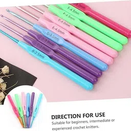 lele Crochet Kiroshia hook/Needle set with easy grip plastic handle Knitting Pin image 5