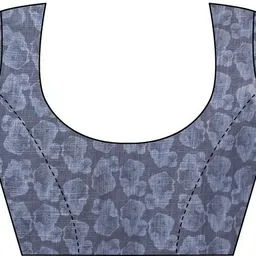 marabout Digital Print Bollywood Cotton Linen Saree image 4