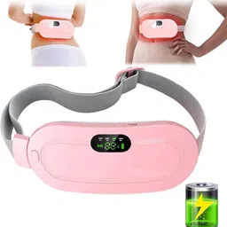 Zovilstore Period Cramp Relief Massager & Heating Pad for Period Cramps Portable Cordless Periods Cramps Relief Machine Fast Heating Period Pain Relief Device for Women Massager-picture-10