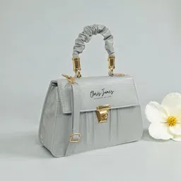 clarisjames Grey Women Sling Bag Grey ladies casual slingbag handbag women-picture-18