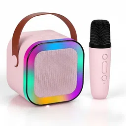 playhubkidzp Karaoke Mic Bluetooth Speaker with Wireless Mics & Colorful Lights Microphone-picture-39