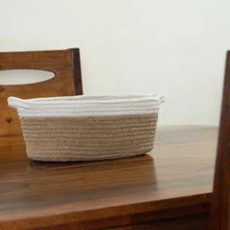 sanjivani Jute Jute Woven Basket Hamper, Storage Gift Storage Basket-picture-33