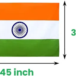 aveb Indian Tricolor Rectangle Outdoor Flag image 5