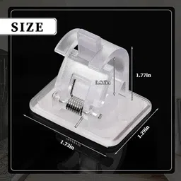 qarb Glossy Shower Rod Hook image 3