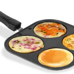sumeet 2.6mm Thick Nonstick Multi Snack Maker 4in 1 Pancake Pan 19 cm diameter 0 L capacity-picture-28