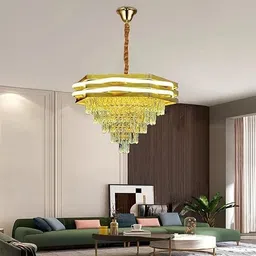 savorade 400mm profile Modern K9 Crystal Chandeliers Chandelier Ceiling Lamp image 3