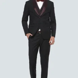 louis philippe Men Single Breasted Printed Suit-picture-22
