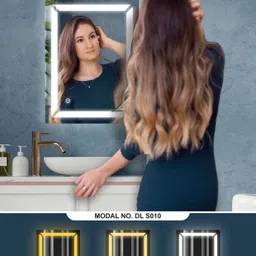 tryotone Wall Led Mirror With Touch Sensor/3 Led Lights 18X24inch Bathroom Mirror image 4