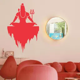 millionminds Lord Shiva Adiyogi Decorative Wall Stencil Template, (16 Inch x 24 Inch) STNL_481 DIY Reusable and Washable Modern Wall Painting Stencil Design For Wall, Living Room Painting, Hotels Painting, Bedroom, Hall Decoration Stencil-picture-15