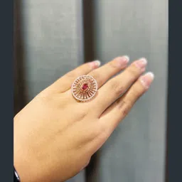 wondersilver Silver Ruby 999 Silver Plated Ring-picture-27