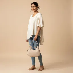 batuta hub Women White Shoulder Bag image 2