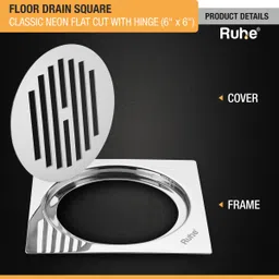 ruhe Floor Stainless Steel Push Down Strainer image 2