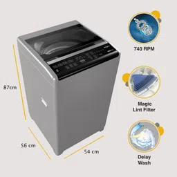 whirlpool 6.5 kg Magic Clean 5 Star Fully Automatic Top Load Grey image 2