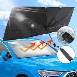 rhtdm Windshield Sun Shade For Skoda Rapid, Universal For Car image 2
