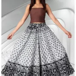 tankaviss Women Printed Regular White Skirt-picture-25