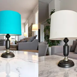 autowhrib Classy Table Lamp 46 cm, Textured Shade Hand Crafted Lamp Table Lamp-picture-36