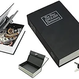nispruhay Metal Book Safe Locker Jewellery Home Box Dictionary Safe Locker,book safe, book locker (Key Lock) Safe Locker-picture-26