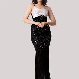 eastbay Women Bodycon Black Maxi/Full Length Dress-picture-15