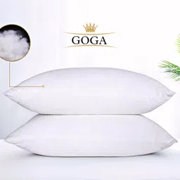 LUXURY Cotton Solid Sleeping Pillow Pack of 2-image-2