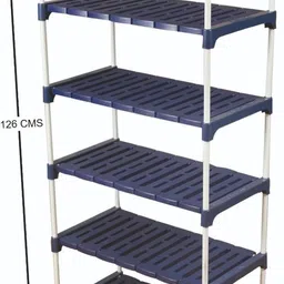 novatic 6-Tier Children Bookcases/File Rack for Office/Storage Organizer/Cabinet Shelves Metal Close Book Shelf image 4