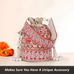 planx Women Red Potli-picture-42