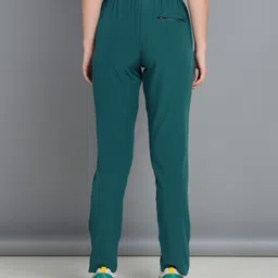 slazenger Women Solid Dark Green Track Pants image 4