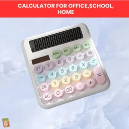 clairbell Desktop Cute Calculator, 12-Digit Large Display With Aesthetic Candy ColorO230 Desktop Cute Calculator, 12-Digit Large Display With Aesthetic Candy ColorW230 Basic Calculator-picture-32