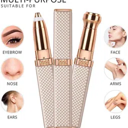 SRMG 2in1 Painless Personal Hair face,Lips, Nose,facial USB Rechargeable Hair Removal Cordless Epilator-image-74