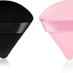 akado Triangle Powder Puff Face Powder Puff Washable Reusable Soft Makeup Sponge(2pcs)-picture-10