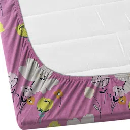 exfab Cotton King Fitted (Elastic) 244 TC Printed Bedsheet image 3