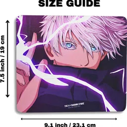 The K Fandom Jujutsu Kaisen Mouse Pad (19x23cm) | Anti-Slip Rubber Gaming Mouse Pad | Anime Non Slip Base Mousepad image 3