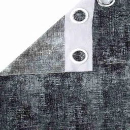 eric london Grey Polyester abstract 9ft Blackout Eyelet Door Curtains (Pack of 2) image 4