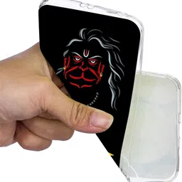 zaplab Back Cover for REDMI Note 13 Pro+ 5G, MZB0GK7IN Jay Balaji Jay Shri Ram Hanuman god back cover image 2