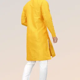 divra clothing Men Self Design Jacquard Straight Kurta image 2