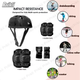 prikli Protective Kit Cycling Safety Kit for Kids Set of 7pcs Skating Guard Cycling Kit Skating Kit image 3