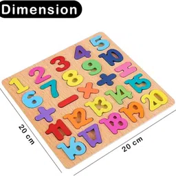 bloombec Wooden Educational Numbers 123 Board Puzzle for Kids image 3