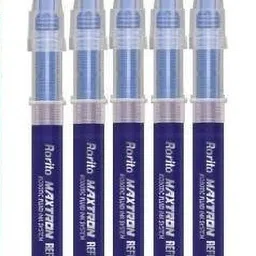 rorito Maxtron Blue Ink Refills, Pack of 7, Waterproof Ink Gel Pen Refill image 2