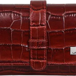 urban forest Women Casual Red Genuine Leather RFID Wallet - Mini-picture-12