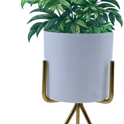 gurunanak Metallic Unbreakable Single Decorative Stand with 1 Pot Garden Gnome-picture-25