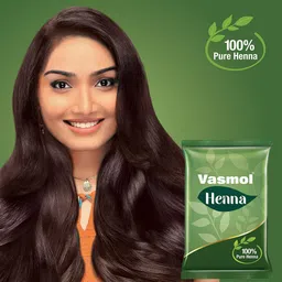 vasmol 100% Pure Henna Powder, For Grey Hair Coverage, Conditioning & Nourishment image 3