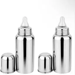 solida Stainless Steel Baby Feeding Bottle (Pack of 2, Feeding Bottle 150 ML) - 150 ml-picture-28