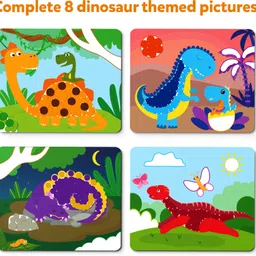 skillmatics Art Activity - Dot It Dinosaurs, No Mess Sticker Art for Kids Ages 3, 4, 5, 6, 7 image 4