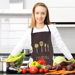 redclip Polyester, PVC, Velvet Home Use Apron - Free Size image 5